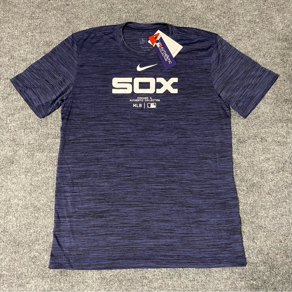 Nike Chicago White Sox Authentic Velocity Mens Medium Practice Shirt NWT